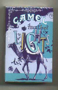 Camel Cigarettes Art Issue Menthol Lights side slide hard box